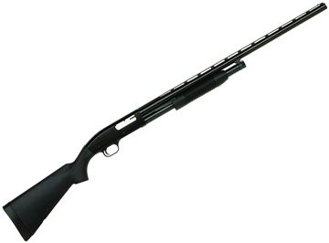 Picture of Mossberg Maverick 88 All Purpose Pump Action Shotgun - 12Ga, 3", 28", Blued, Black Synthetic Stock, 5rds, Front Bead Sight, Accu-Choke (Modified)
