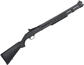Picture of Mossberg 590 Pump Action Shotgun - 12Ga, 3", 20", Matte Blued, Black Synthetic Stock, M-LOK Forend, Ghost Ring Sight, Accu-Choke Cylinder Bore, 8rds
