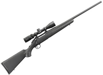 Picture of Ruger American Standard Bolt Action Rifle - 308 Win, 22", Matte Black, Alloy Steel, Black Composite Stock, Vortex Crossfire II 3-9X40 Scope 4rds