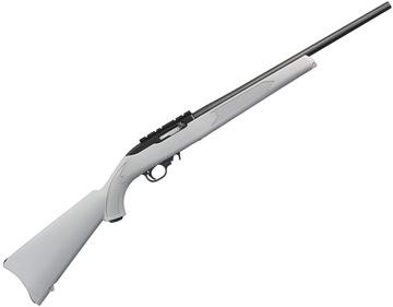 Picture of Ruger 10/22 Optic Ready Rimfire Semi-Auto Rifle - 22 LR, 18.5", Black Receiver, Alloy Steel, Gray Synthetic Stock, 10rds, No Sights, Top Rail