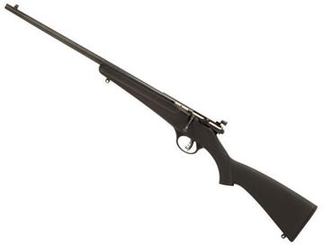 Picture of Savage Arms Youth Series, Rascal Single Shot Bolt Action Rimfire Rifle - 22 S/L/LR, 16.125", Satin Blued, Carbon Steel, Synthetic Black Stock, AccuTrigger, Left Hand
