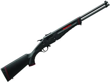 Picture of Savage Arms Speciality Series Model 42 Takedown Compact Break-Open Combination Gun - 22 LR/410 Bore, 20", Matte Black, Carbon Steel, Matte Black Synthetic Stock, Adjustable Sight, Shortened LOP
