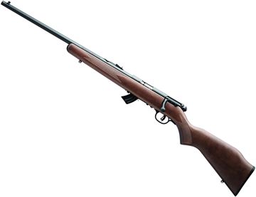 Picture of Savage Arms Mark II Series Mark II GL Rimfire Bolt Action Rifle, Left Handed - 22 LR, 21", Satin Blued, High Luster Natural Wood Stock, 10rds, AccuTrigger