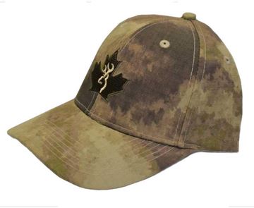 Picture of Browning Cap - Maple Leaf Browning Logo, Cotton Polyester, ATACS AU, Adult Adjustable Fit