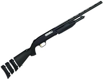 Picture of Mossberg 510 Youth Mini Super Bantam All Purpose Field Pump Action Shotgun - 410 Bore, 3", 18-1/2", Vented Rib, Blued, Black Synthetic Stock w/Spacer, 3rds, Dual Bead Sights, Fixed Modified