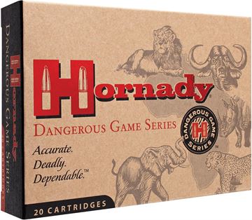 Picture of Hornady Dangerous Game Rifle Ammo - 375 Ruger, 300Gr, DGX Bonded Superformance, 20rds Box
