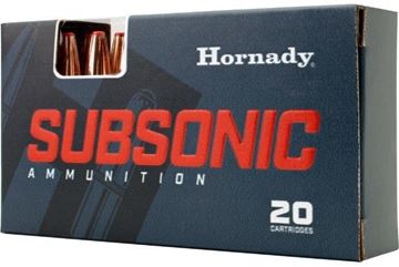 Picture of Hornady Subsonic Rifle Ammo - 45-70 Govt, 410Gr, SUB-X, 20rds Box, 1075fps