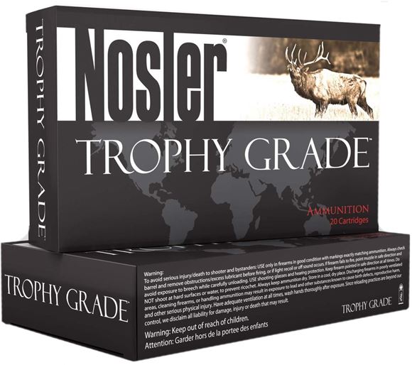 Picture of Nosler Trophy Grade Rifle Ammo - 280 Ackley Improved, 140Gr, AccuBond, 20rds Box