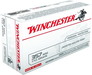 Picture of Winchester "USA" Handgun Ammo - 357 Mag, 110Gr, JHP, 1295 fps, 50rds Box