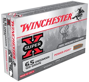 Picture of Winchester Super-X Power-Point Rifle Ammo - 6.5 Creedmoor, 129Gr, Power-Point, 20rds Box