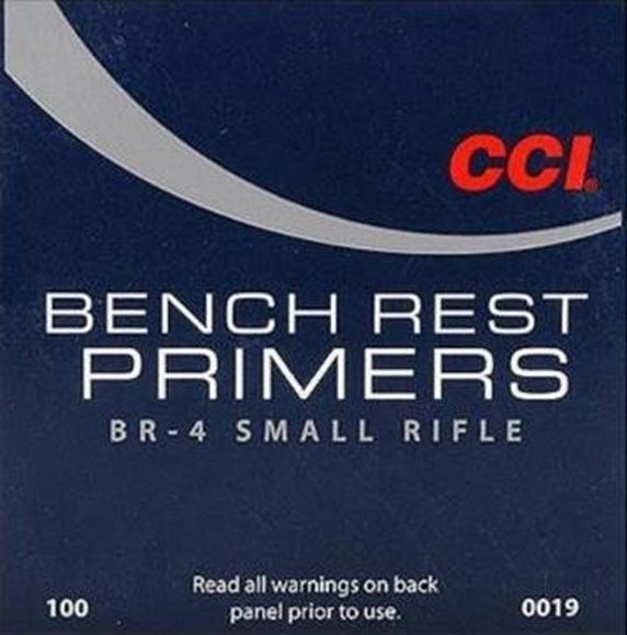 Picture of CCI Primers, Benchrest Rifle Primers - BR-4, Small Rifle Primers, 100ct Pack