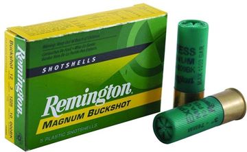 Picture of Remington Buckshot, Express Magnum Buckshot Shotgun Ammo - 12Ga, 3", 4 DE, #000 Buck, 10 Pellets, Buffered, 5rds Box, 1225fps