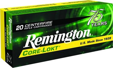 Picture of Remington Core-Lokt Centerfire Rifle Ammo - 270 Win, 130Gr, Core-Lokt, Pointed Soft Point, 20rds Box