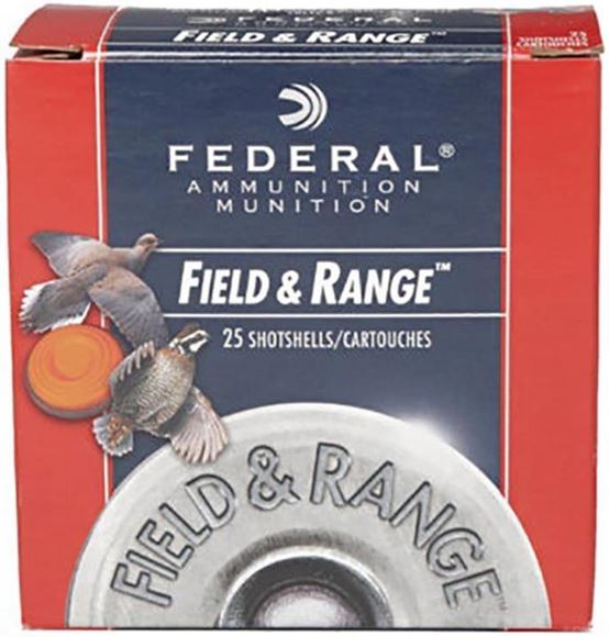 Picture of Federal Field & Range Game & Target Load Shotgun Ammo - 20ga, 2-3/4", 2-1/2DE, 7/8oz, #8, 250rds Case