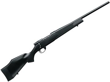 Picture of Weatherby Vanguard Synthetic Compact Bolt Action Rifle - 7mm-08 Rem, 20", Cold Hammer Forged, Blued, Injection Molded Composite Stock w/ Removable Spacer, 5rds, Two-Stage Trigger