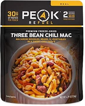 Picture of Peak Refuel Freeze Dried Meals - Three Bean Chili Mac Meal