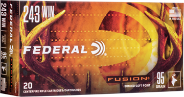 Picture of Federal Fusion Rifle Ammo - 243 Win, 95Gr, Fusion, 20rds Box