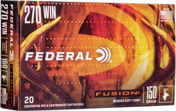 Picture of Federal Fusion Rifle Ammo - 270 Win, 150Gr, Fusion, 20rds Box, 2850fps