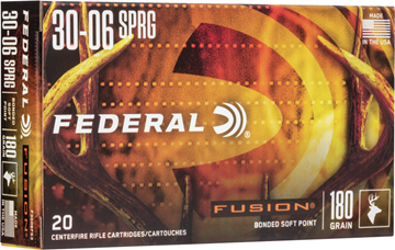 Picture of Federal Fusion Rifle Ammo - 30-06 Sprg, 180Gr, Fusion, 20rds Box, 2700fps