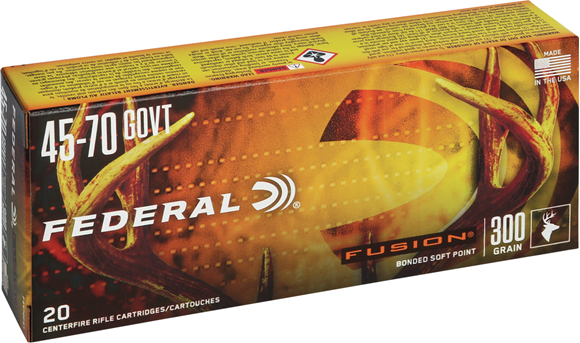 Picture of Federal Fusion Rifle Ammo - 45-70 Govt, 300Gr, Fusion, 20rds Box, 1850fps