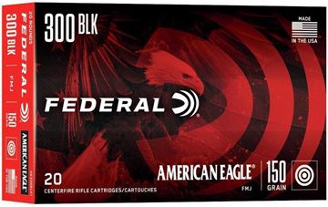 Picture of Federal American Eagle Rifle Ammo - 300 AAC Blackout, 150gr, FMJ, 20rds Box
