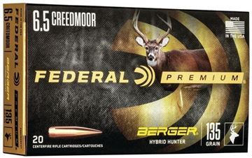 Picture of  6.5 Creedmoor, 135gr, Berger Hybrid Hunter, 20rds Box