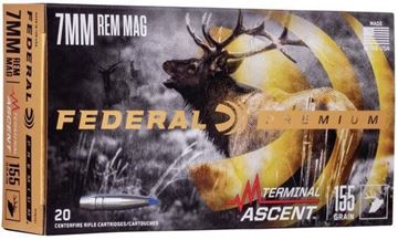 Picture of Federal Premium Vital-Shok Rifle Ammo - 7mm Rem Mag, 155Gr, Terminal Ascent, 20rds Box