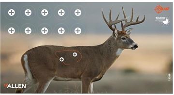 Picture of Allen Shooting Accessories, Targets/Throwers - EZ Aim Non-Adhesive Whitetail, Splash Technology, 3 Target per Pack, 12.75" x 24"