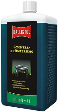 Picture of Ballistol - Klever Quick Browning, Quick Browning Dye, All Steels up to 3% Chromium, Wear-Resistant Durable Deep Black Finish, Schnell-Brunierung, 1L Bottle