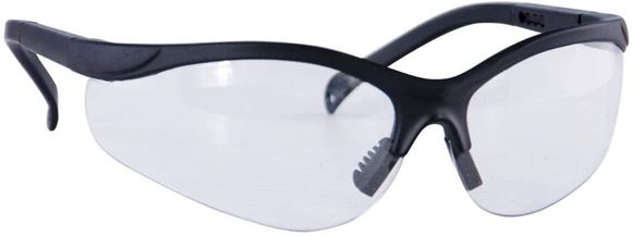 Picture of Caldwell Shooting Supplies Hearing & Eye Protection - Shooting Glasses, Clear Lenses, Soft Rubber Nose Piece, Profile to work with Earmuffs