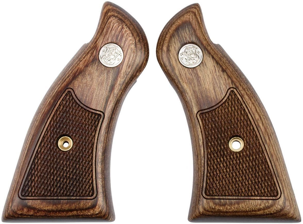 S&W, Smith & Wesson, Pistol Accessories, Grips Grips, K/L, Darker Dymondwood w/ Diamond