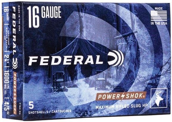 Picture of Federal Power-Shok Rifled Slugs Load Shotgun Ammunition