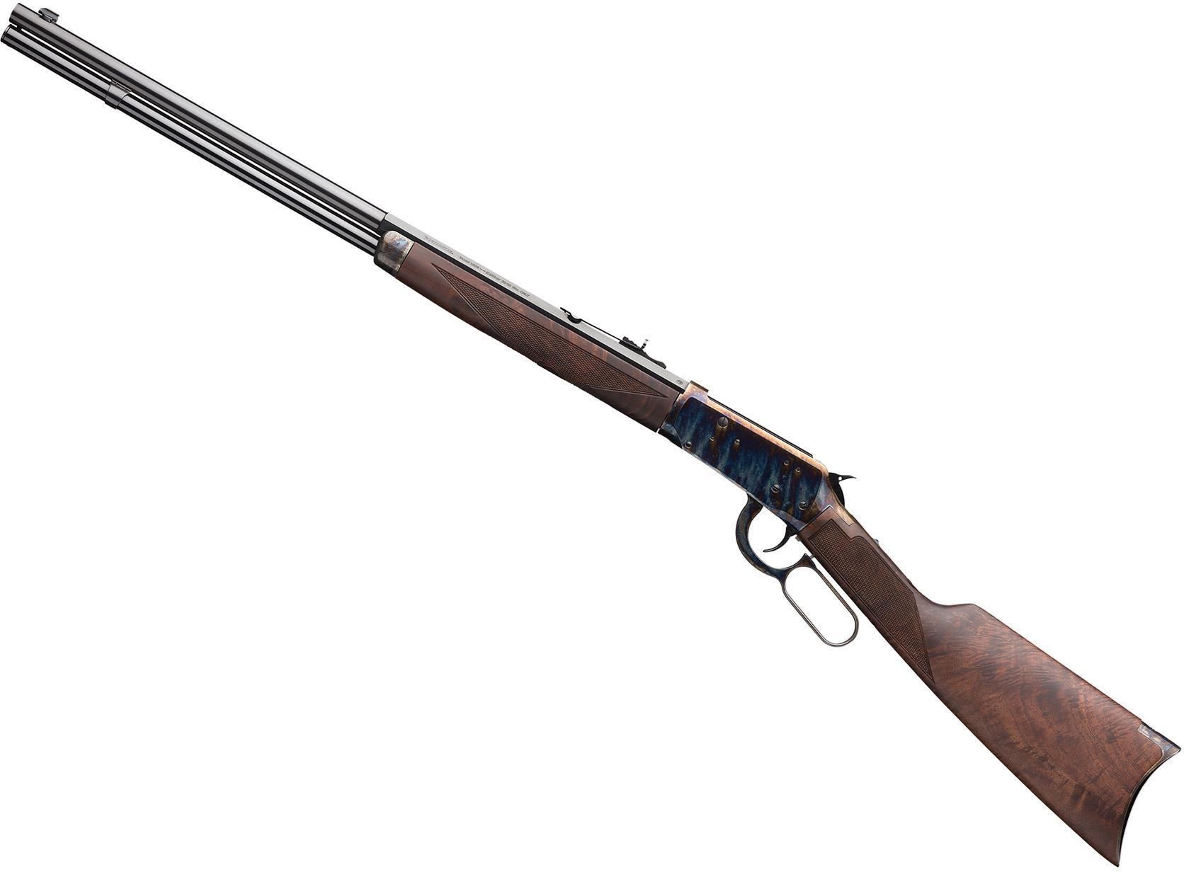 Winchester Model 94 Deluxe Sporting Lever Action Rifle 3030 Win, 24", Gloss Blued Half