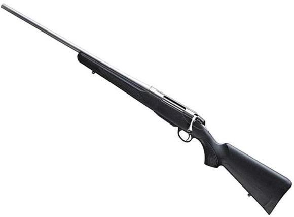 Picture of Tikka T3X Lite Left Hand Bolt-Action Rifle - 223 Rem, 22.4", Stainless Finish, Black Modular Synthetic Stock, Standard Trigger, 4rds, No Sights