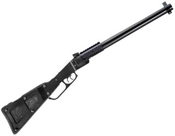Picture of Chiappa Combo Guns - M6 combined Folding Rifle, 12Ga/22LR, 18.5", Blued, Matte Black Steel & Polypropylene Foam Stock, Fixed Fiber Optic Front & M1 Style Adjustable Rear Sights, Double Triggers, Extractors