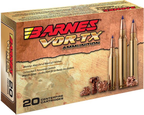 Picture of Barnes VOR-TX Premium Hunting Rifle Ammo - 308 Win, 150Gr, TTSX BT, 20rds Box