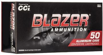 Picture of CCI Blazer Handgun Ammo - 9mm Luger, 115Gr, FMJ, Aluminum Casing, 50rds Box