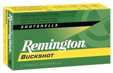 Picture of Remington Buckshot, Express Buckshot Shotgun Ammo - 12Ga, 2 3/4'', 3-3/4 DE, #00 Buck, 9 Pellets, Buffered, 5rds Box, 1325fps