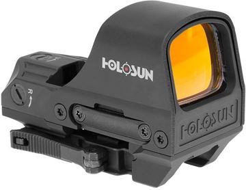 Picture of Holosun Reflex Sights - HS510C Reflex Sight, Black, 2 MOA Red Dot; 65 MOA Circle, 10 DL & 2 NV Compatible, PEO/MAO Housing Finish, Waterproof 1m, Quick Release Mount, CR2032, 20,000/50,000 hrs