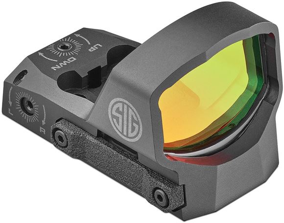 Picture of Sig Sauer Romeo3XL Competition Open Reflex Sight - 1x35mm, Low Profile, 6-MOA Dot, Red, MOTAC, CR2032, Black, w/Picatinny Mount Kit
