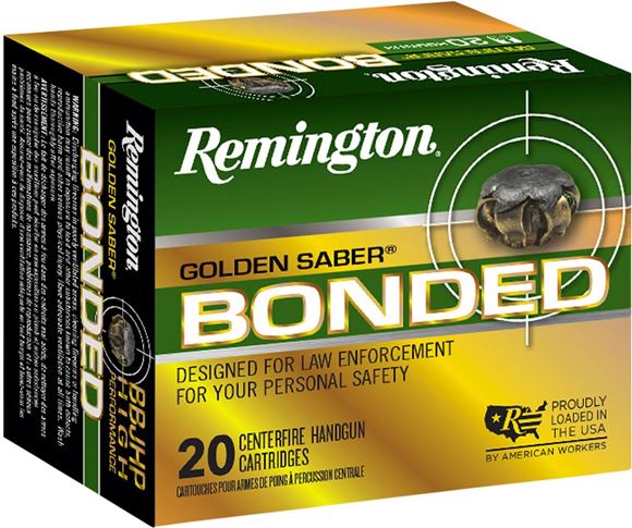 Picture of Remington Golden Saber Bonded High Performance Pistol Ammunition