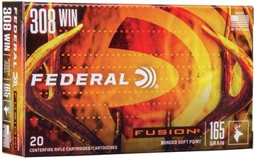 Picture of Federal Fusion Rifle Ammo - 308 Win, 165Gr, Fusion, 20rds Box