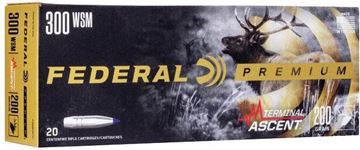 Picture of Federal Premium Rifle Ammo - 300 WSM, 200Gr, Terminal Ascent, 20rds Box