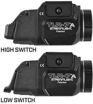 Picture of Streamlight 69424 TLR-7A Flex Low Profile, Rail Mounted Tactical Light w/ Rear Switch Options