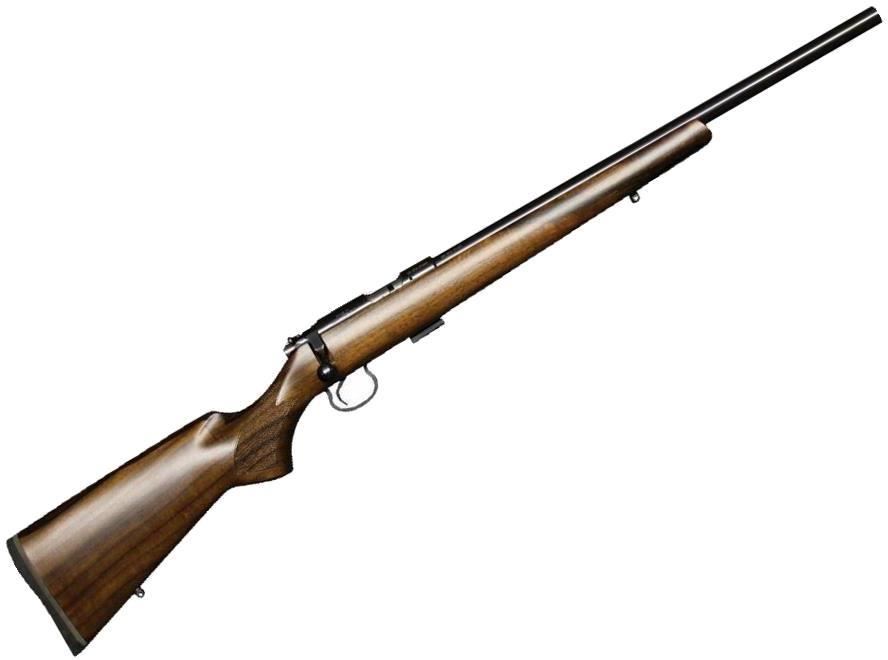 CZ 455 Varmint Rimfire Bolt Action Rifle 22 LR, 201/2", Hammer Blued, Walnut Stock