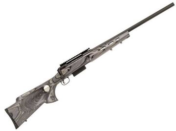 Picture of Savage 22313 220 Bolt Action Shotgun, 20 Ga, 22" Bbl, Matte Black, Gray Laminted Thumbhole Stock, 2-Rnd, BRS Exclusive