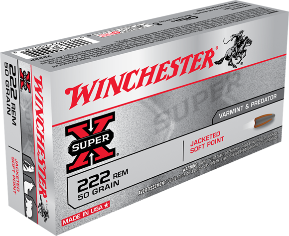 Picture of Winchester Super-X Power-Point Rifle Ammunition - 222 Rem, 50Gr, JSP, 20rds Box