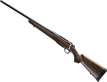 Picture of Tikka T3X Hunter LH Bolt Action Rifle - 300 Win Mag, 24.3", Blued, Matte Oiled Walnut Stock, Hunting Contour Barrel, Left Handed, 3rds, No Sights