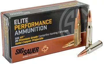 Picture of Sig Sauer Elite Performance Rifle Ammo - 308 Win, 150Gr Solid Copper, 20rds Box