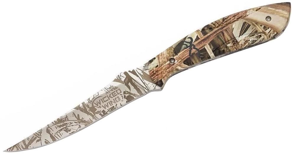 Browning Knives Featherweight Wicked Wing Fixed Blade w/ Camo Sheath